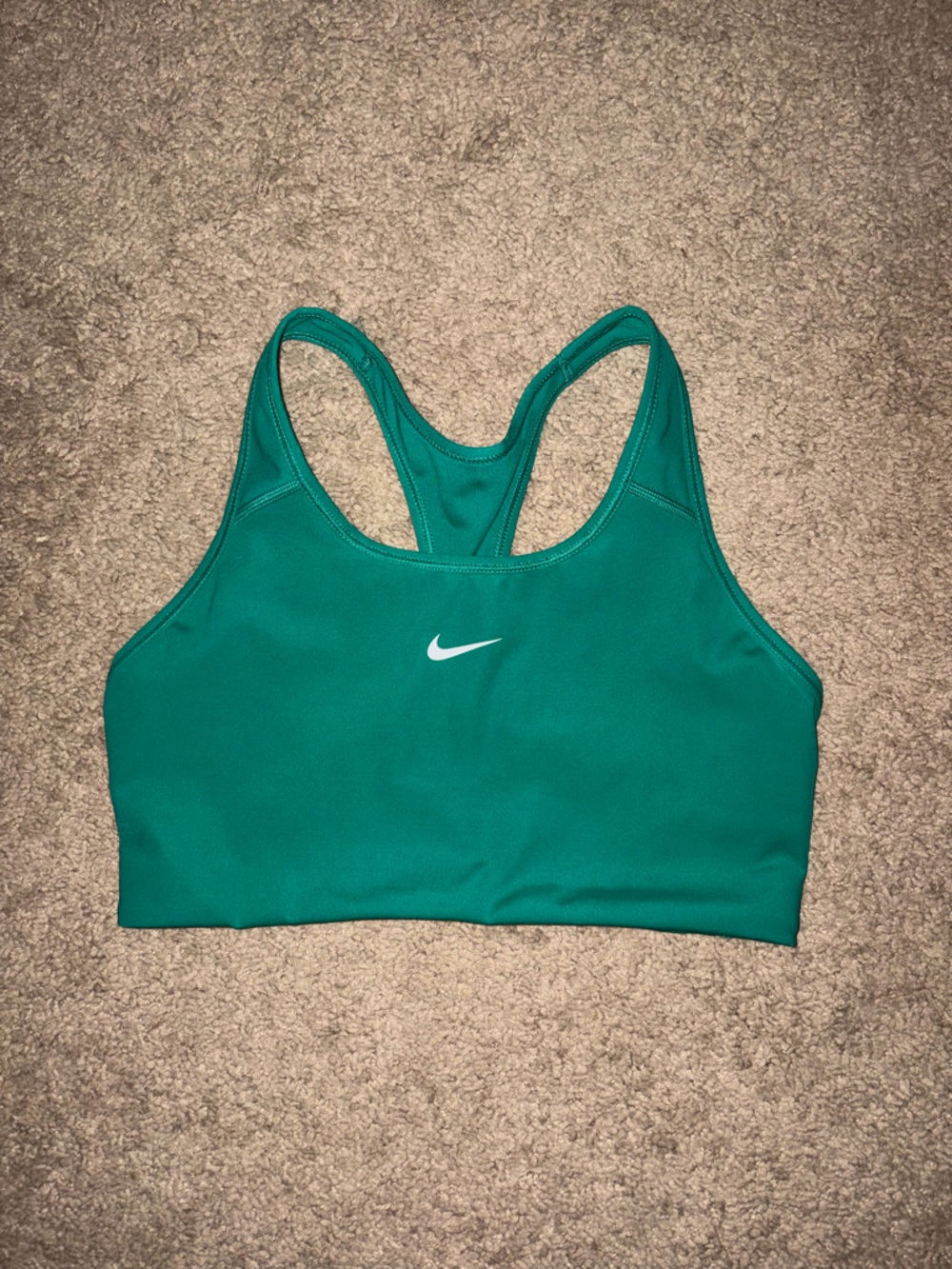 Nike Dri-FIT Swoosh Women's Medium-Support Sports Bra | Neptune Green | Medium